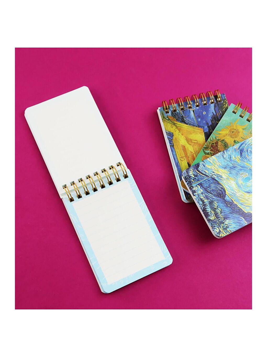 Van Gogh Tasarımlı Spiralli 11x7,5 Cm 70 Yaprak Defter BM-1720-2
