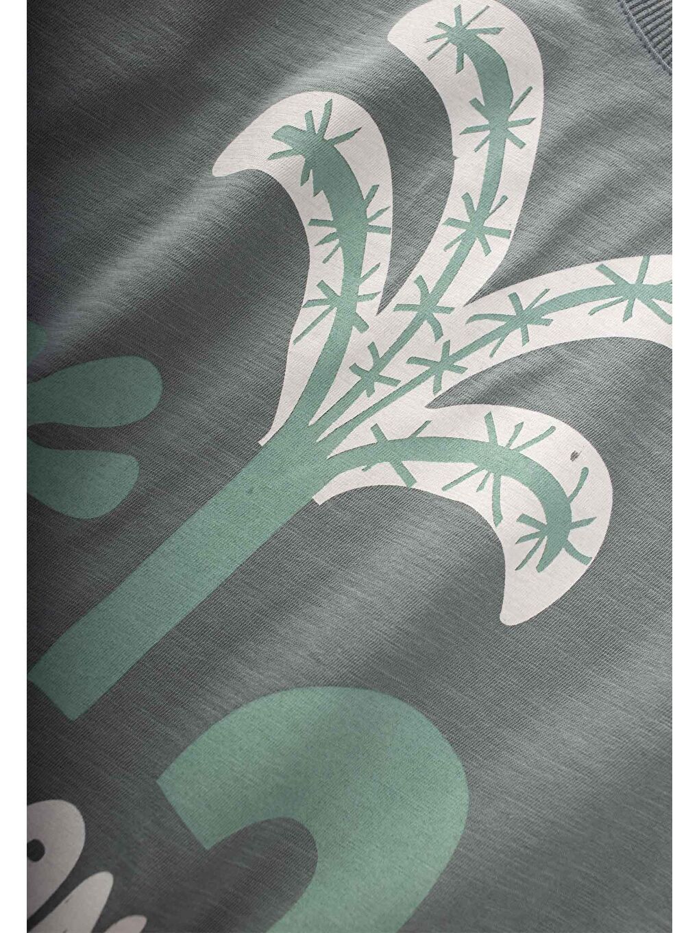 Yeşil Erkek Çocuk Baskılı Tişört