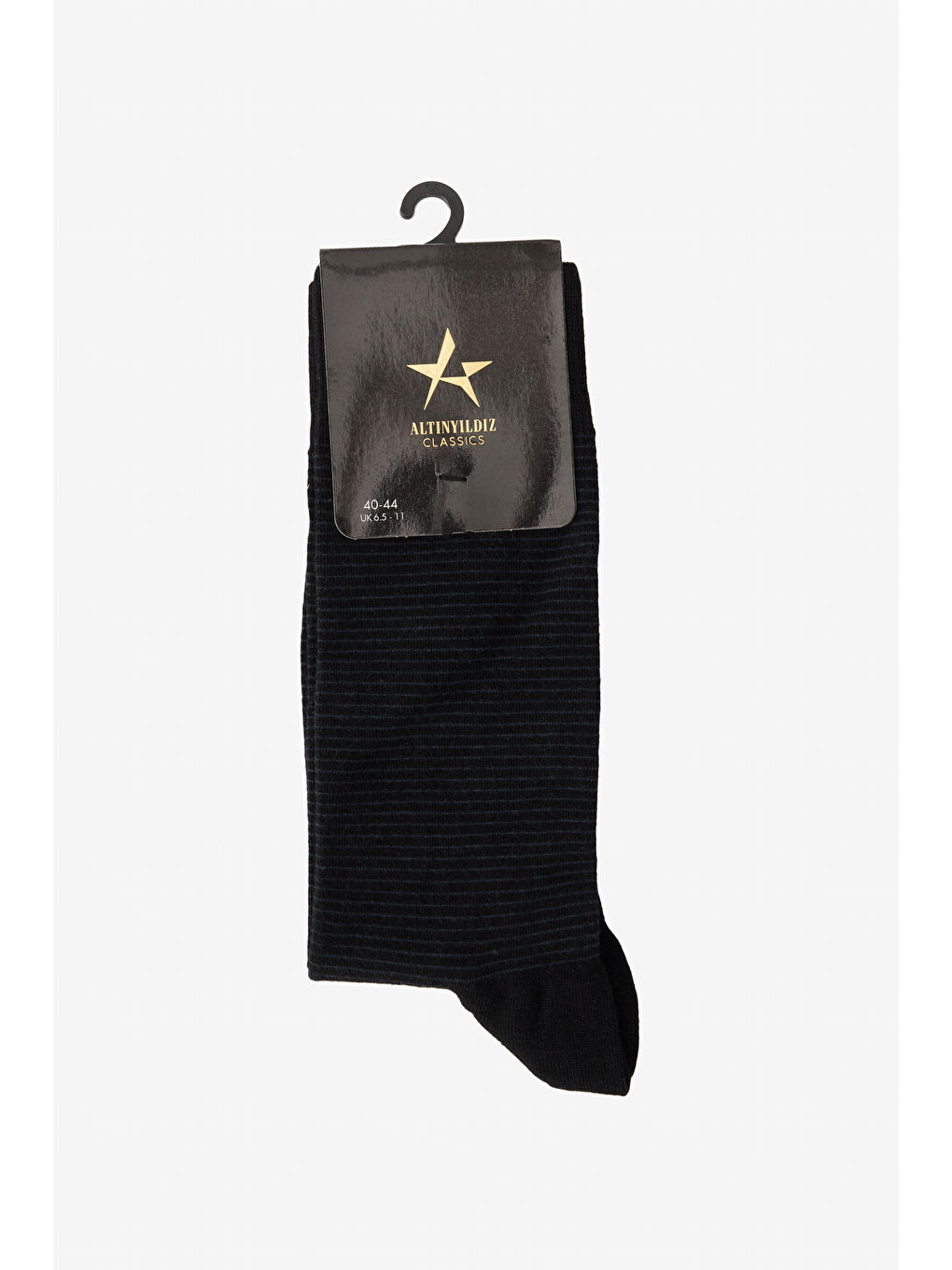 Erkek Siyah-Gri Desenli Bambulu Soket Çorap