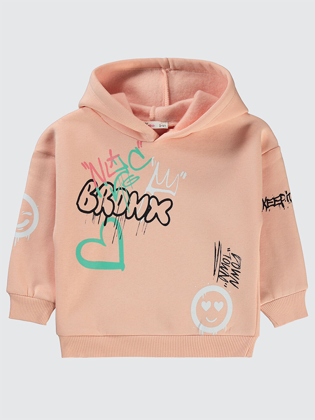 Pembe Girls Kız Çocuk Sweatshirt 2-5 Yaş Somon