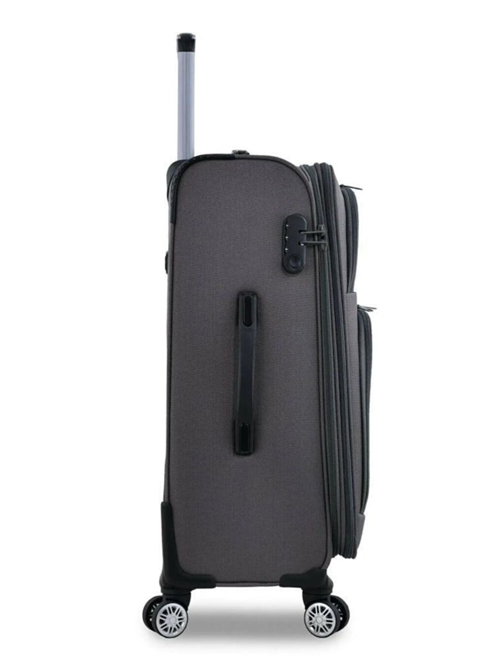 Gri Unisex Dayanıklı Kumaş 3'lü Valiz Seti Büyük Orta Küçük Fsl010set-2