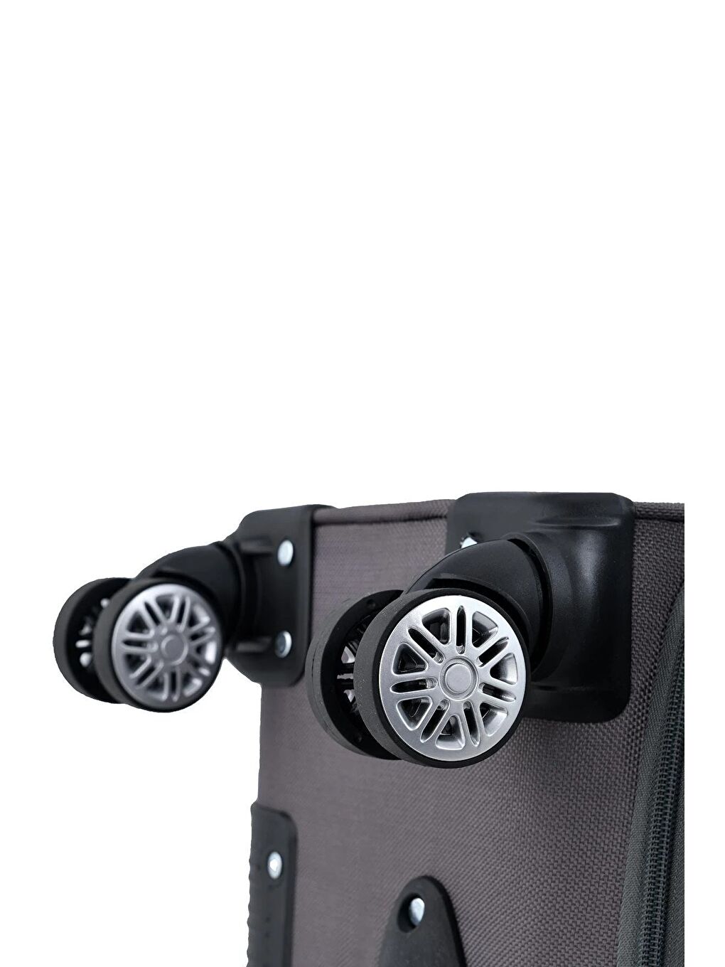 Gri Unisex Dayanıklı Kumaş 3'lü Valiz Seti Büyük Orta Küçük Fsl010set-4