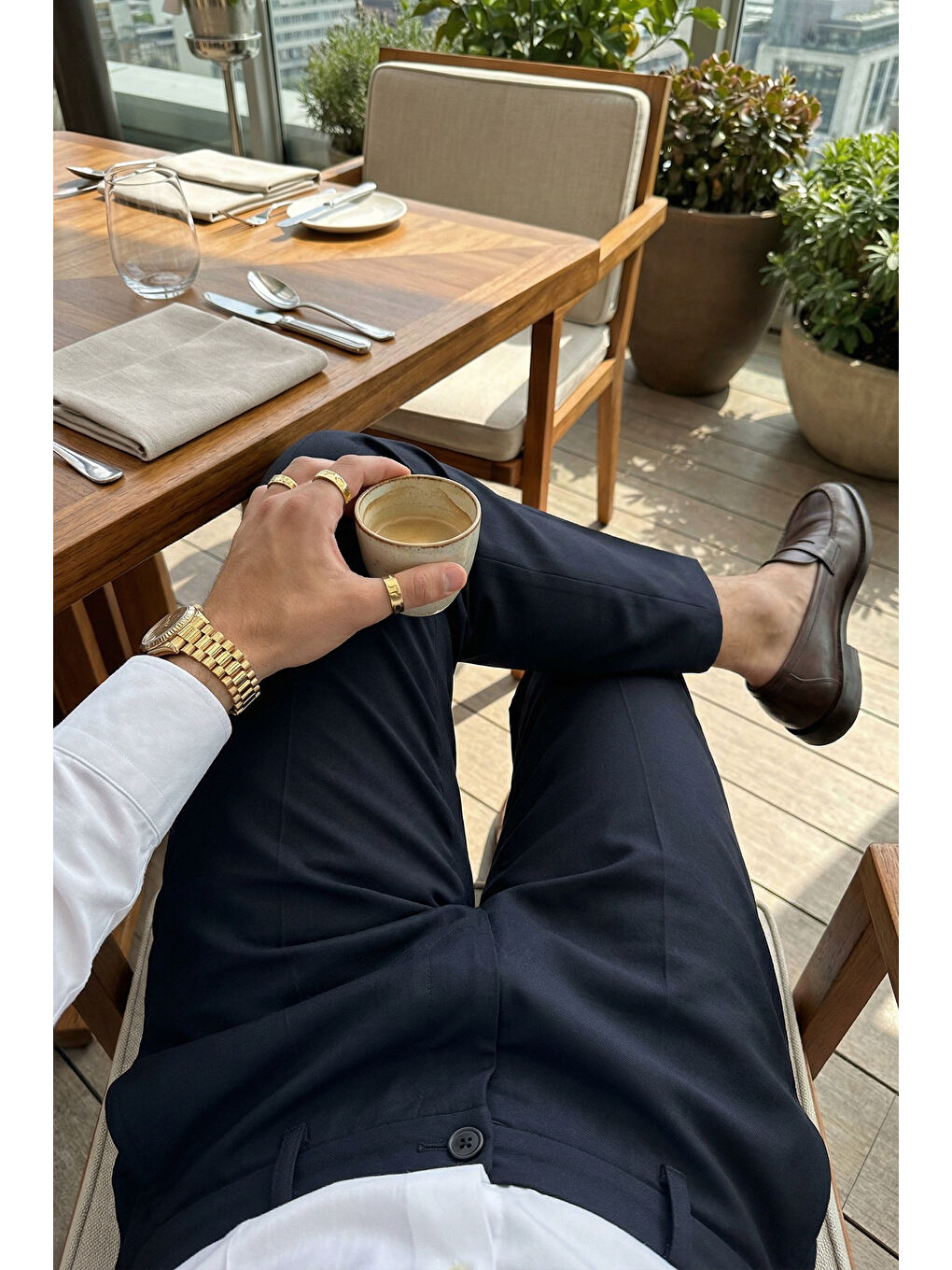 Siyah Kiran Premium Ütü Gerektirmeyen Erkek Kumaş Pantolon-4