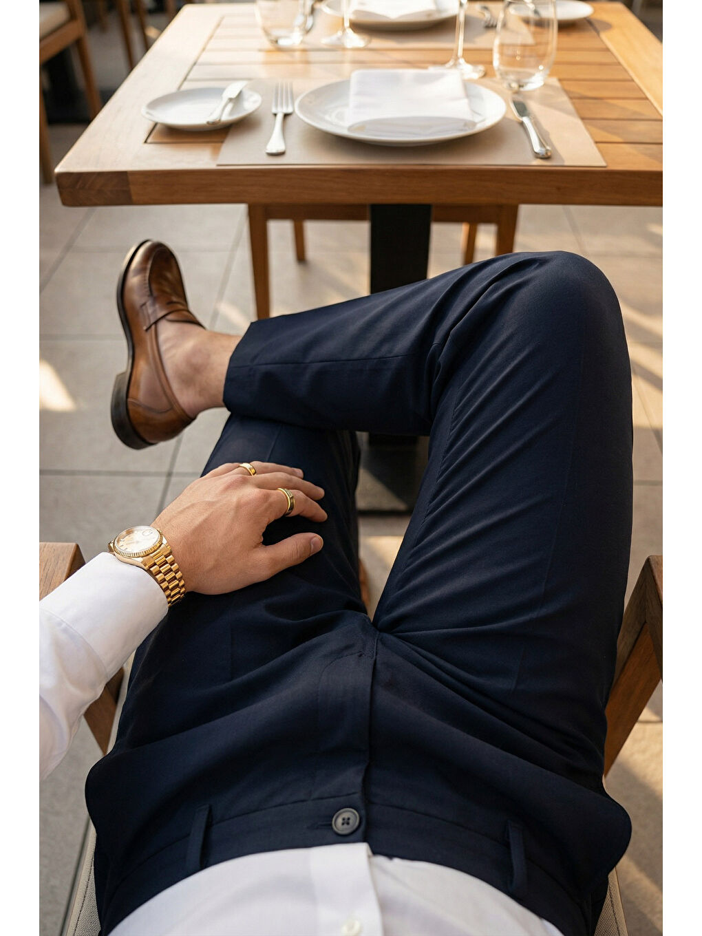 Siyah Kiran Premium Ütü Gerektirmeyen Erkek Kumaş Pantolon-5