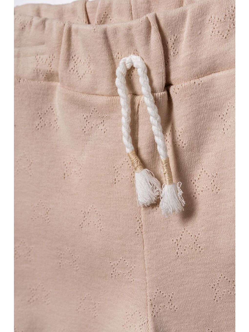 Bej Bebek Kısa Kollu Tişört ve Pantolon Takımı, %100 Pamuk, Bebek ve Yenidoğan Serisi - CSYR4525-2