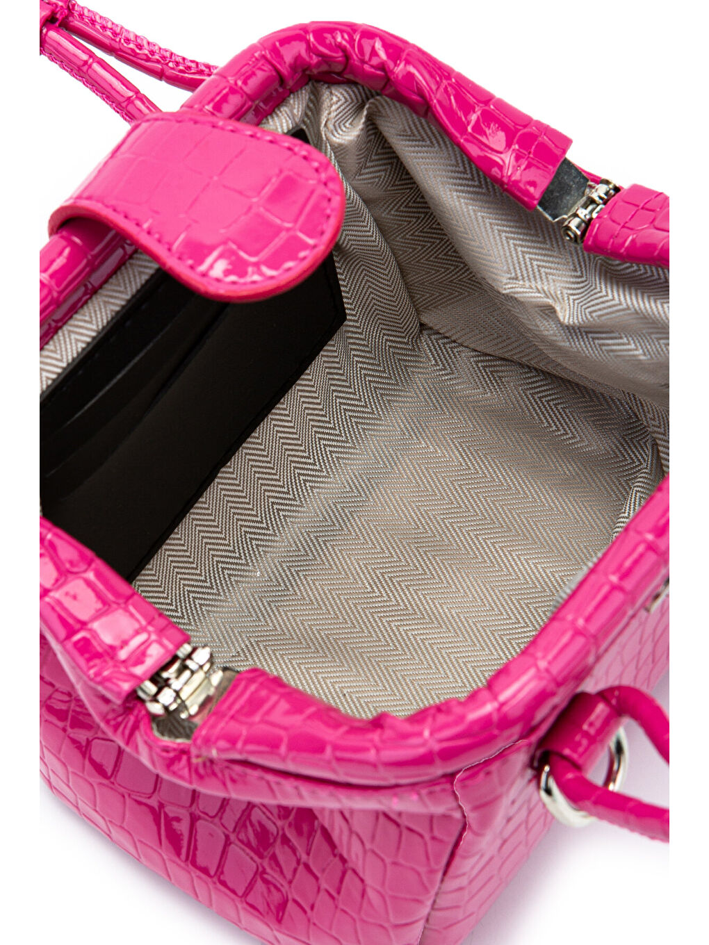 Mini Cluth Tokyo Kadın El Ve Çapraz Çanta Fuşya-5