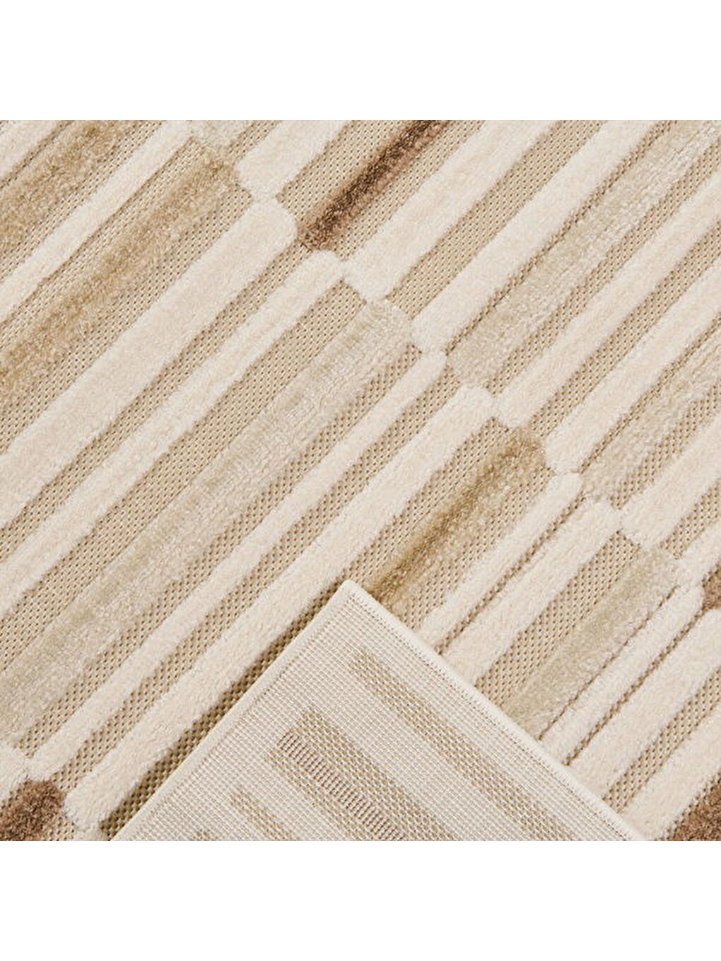 Soft Penta Tozumaz Antialerjik Halı - Bej - 160x230 cm-1