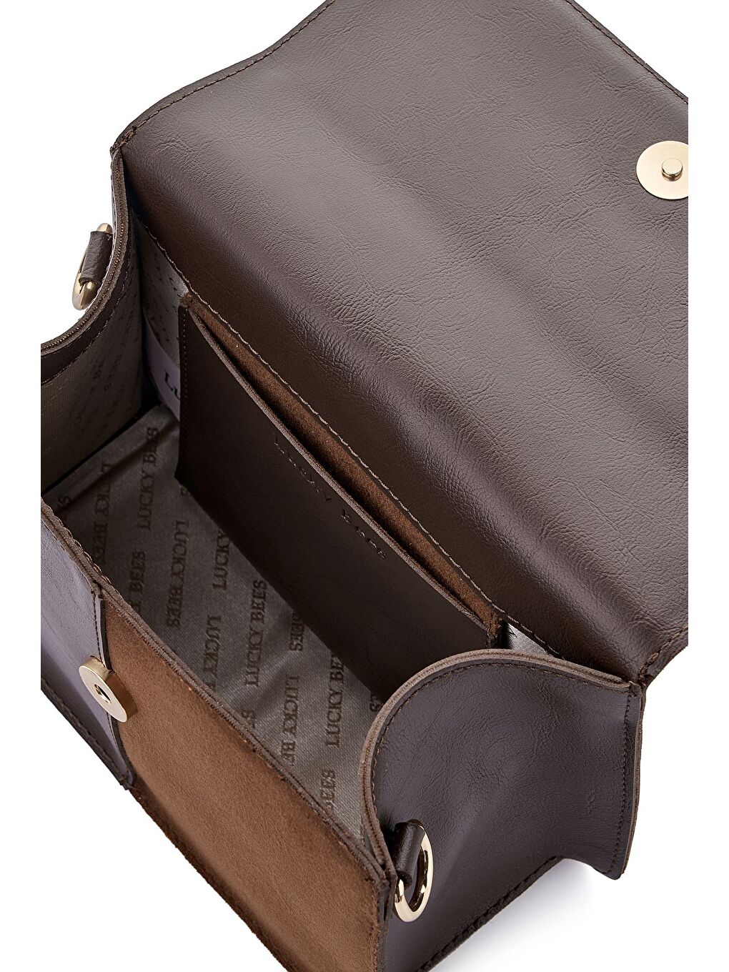 Kahverengi Kali Kadın El ve Omuz Çantası-3