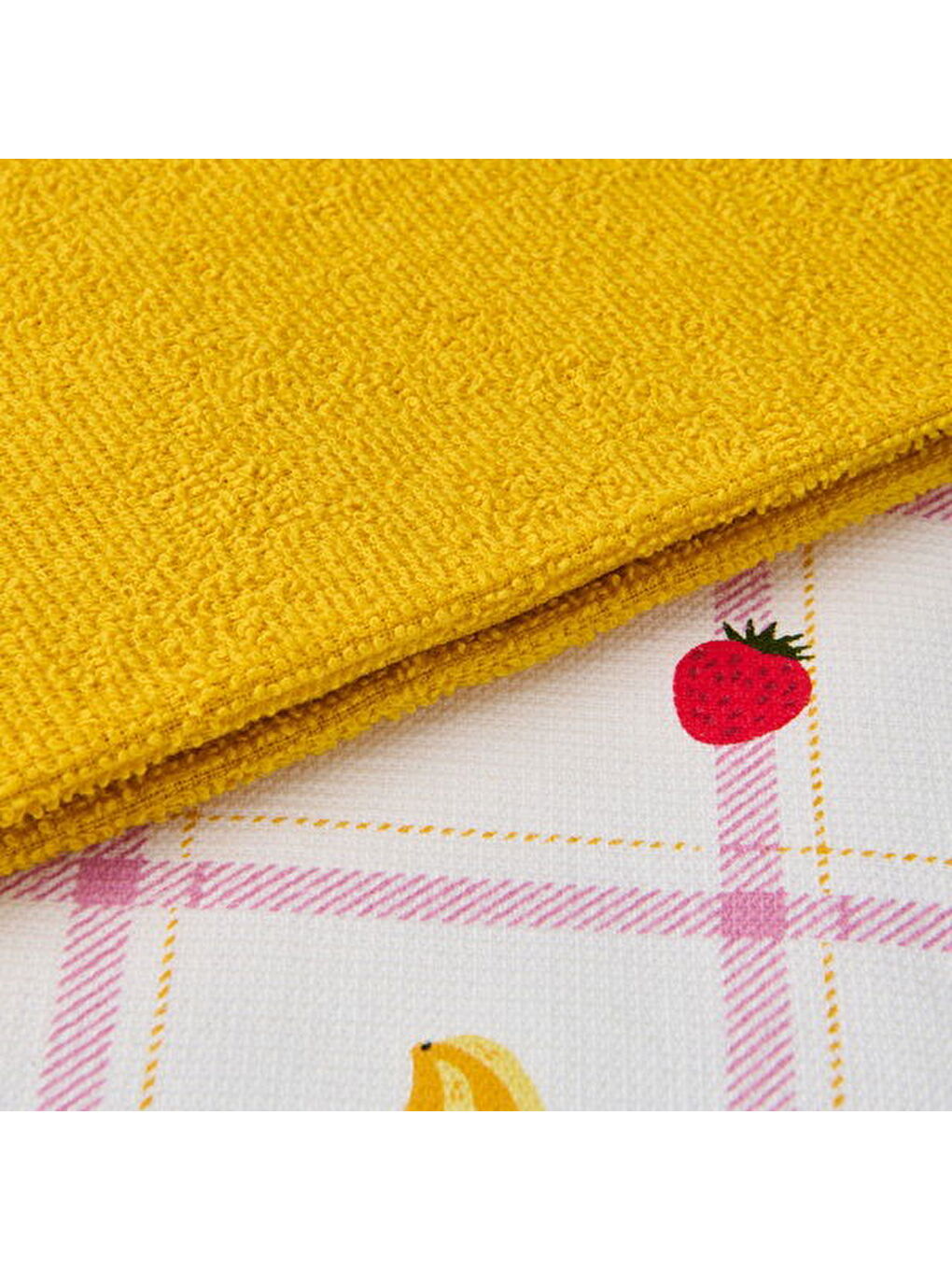 Karışık Soft Meyve 2'li Mutfak Havlusu - Renkli - 40x60 cm-3