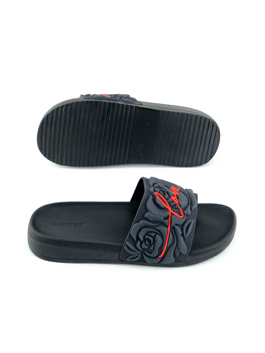 Siyah Kadın Yazlık Rahat Taban Ev Bahçe Günlük Terlik-4