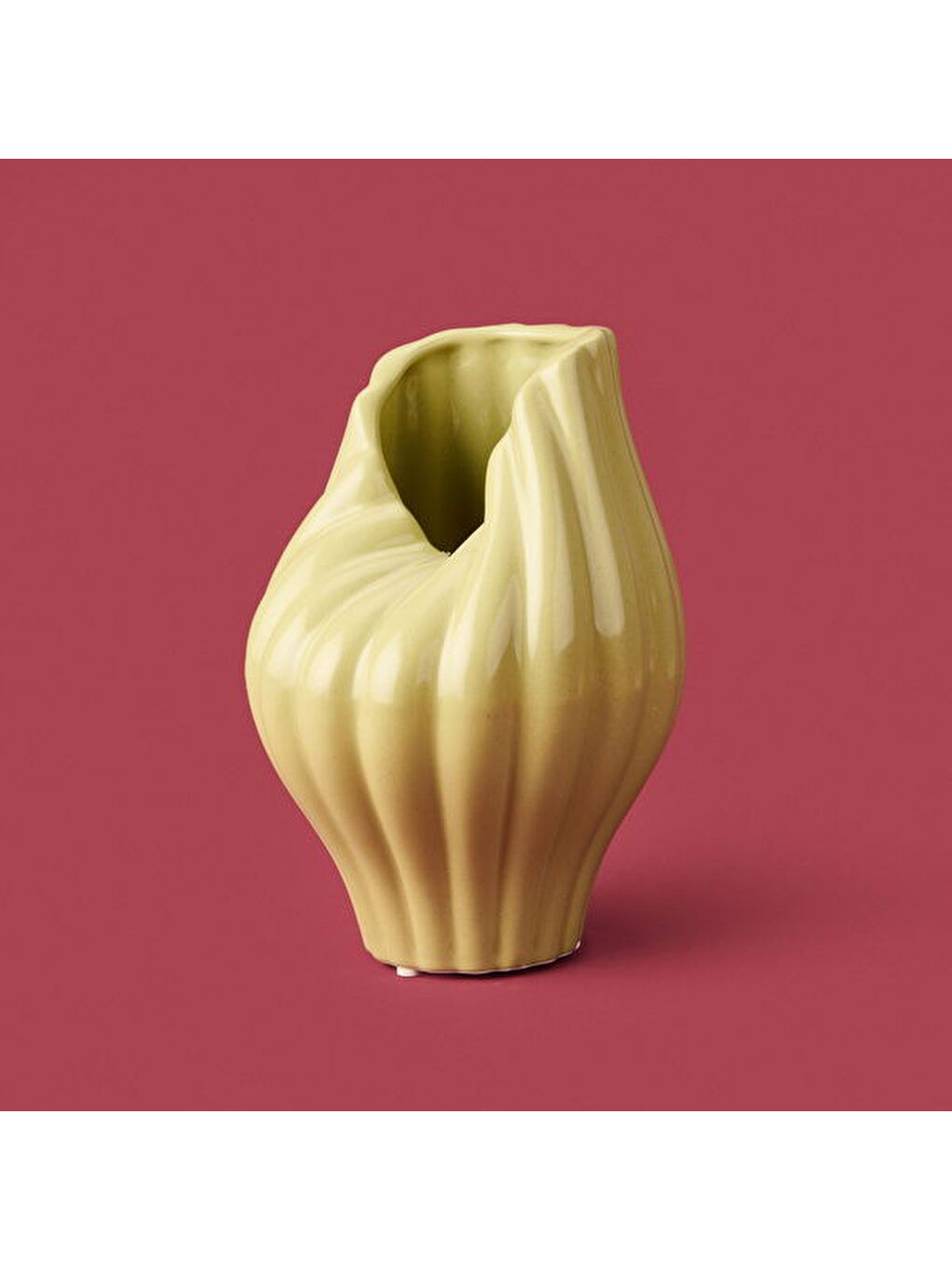 Deco Palm Breeze Vazo - Yeşil - 24 cm-1