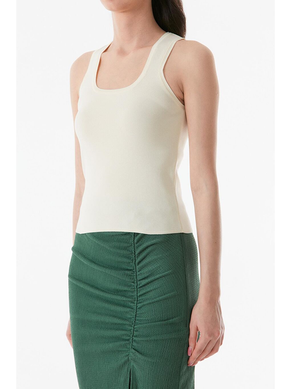 Bej Fitilli Askılı Atlet-4