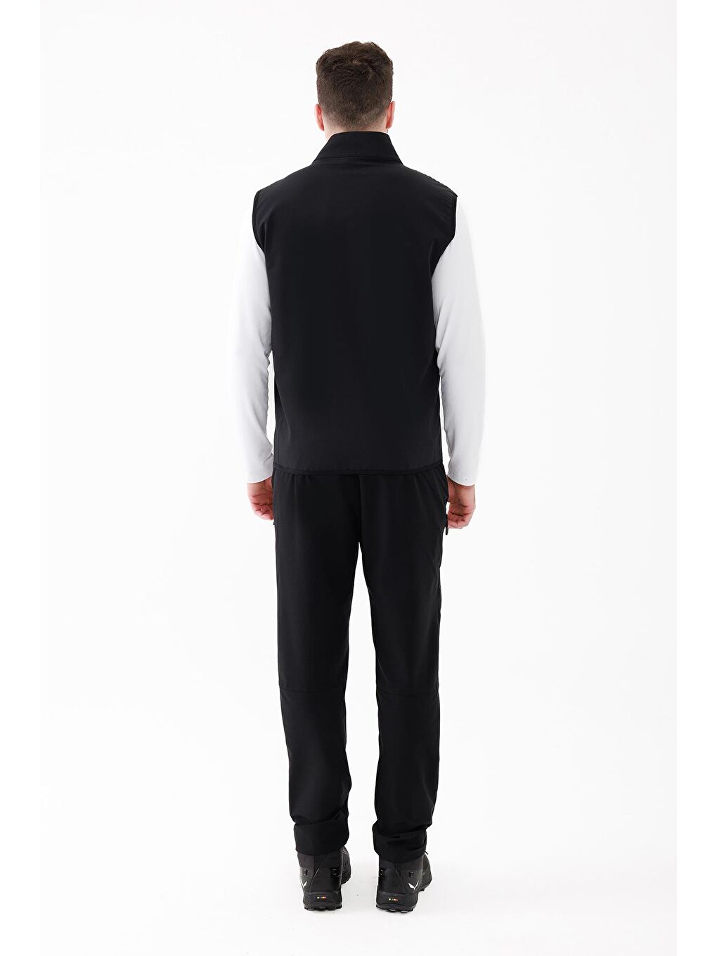 Bowen İnce Softshell Unısex Yelek Siyah-3