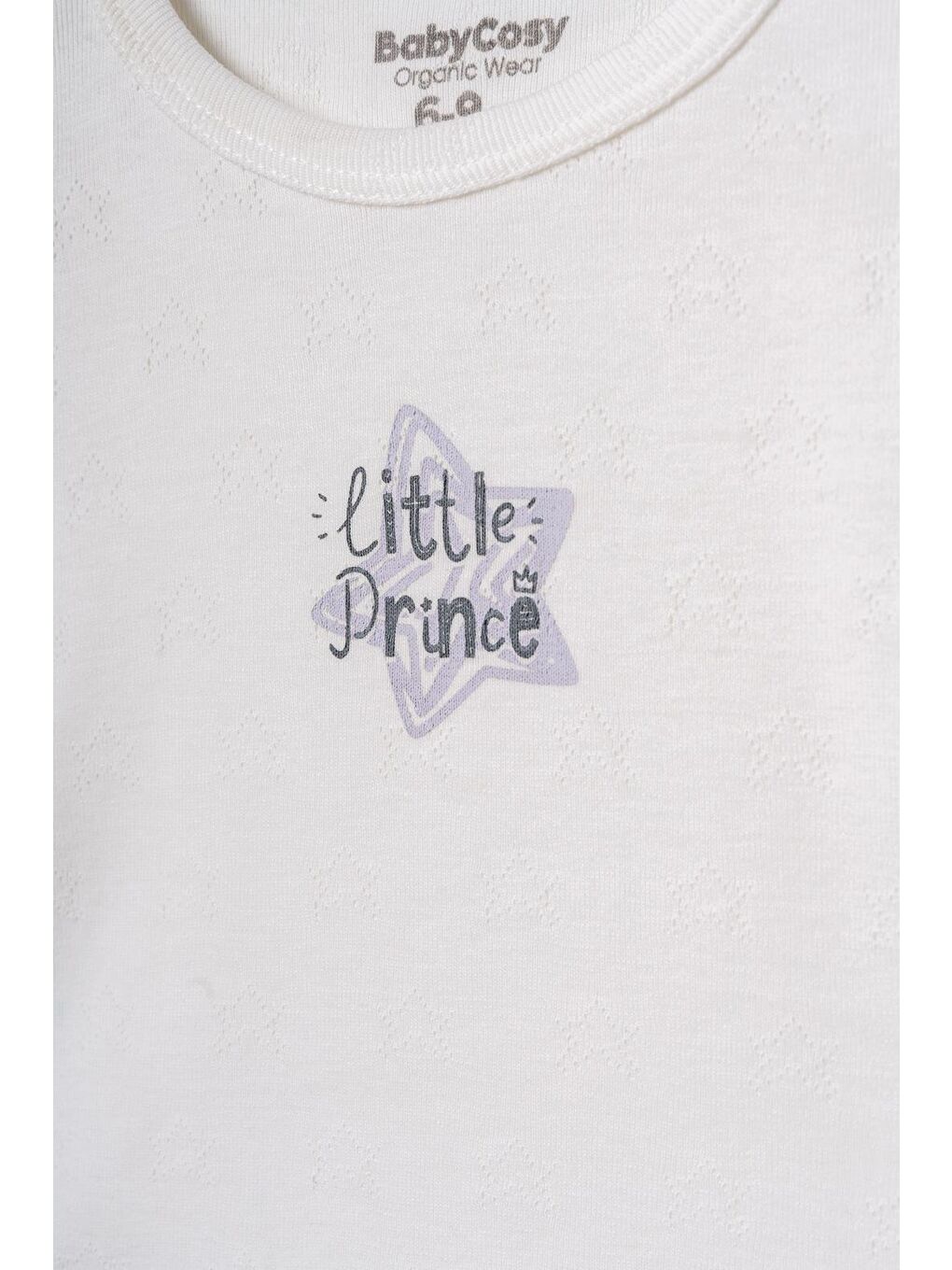 Gri Bebek Kısa Kollu Tişört ve Pantolon Takımı, %100  Pamuk, Bebek ve Yenidoğan Serisi - CSYR4524-4