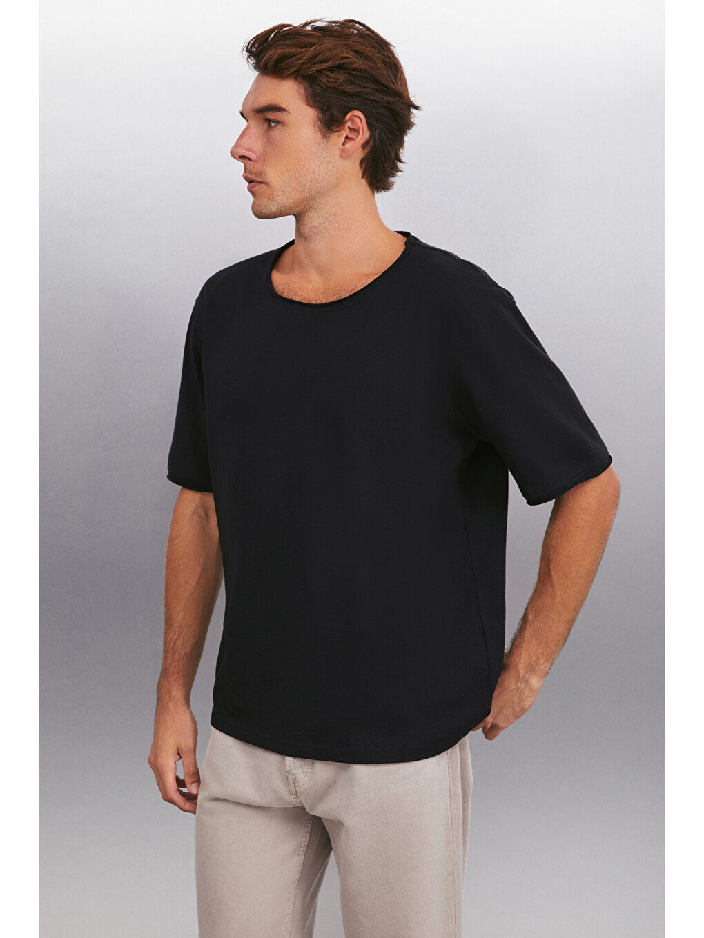 Davınsono Erkek Siyah T-shirt-1
