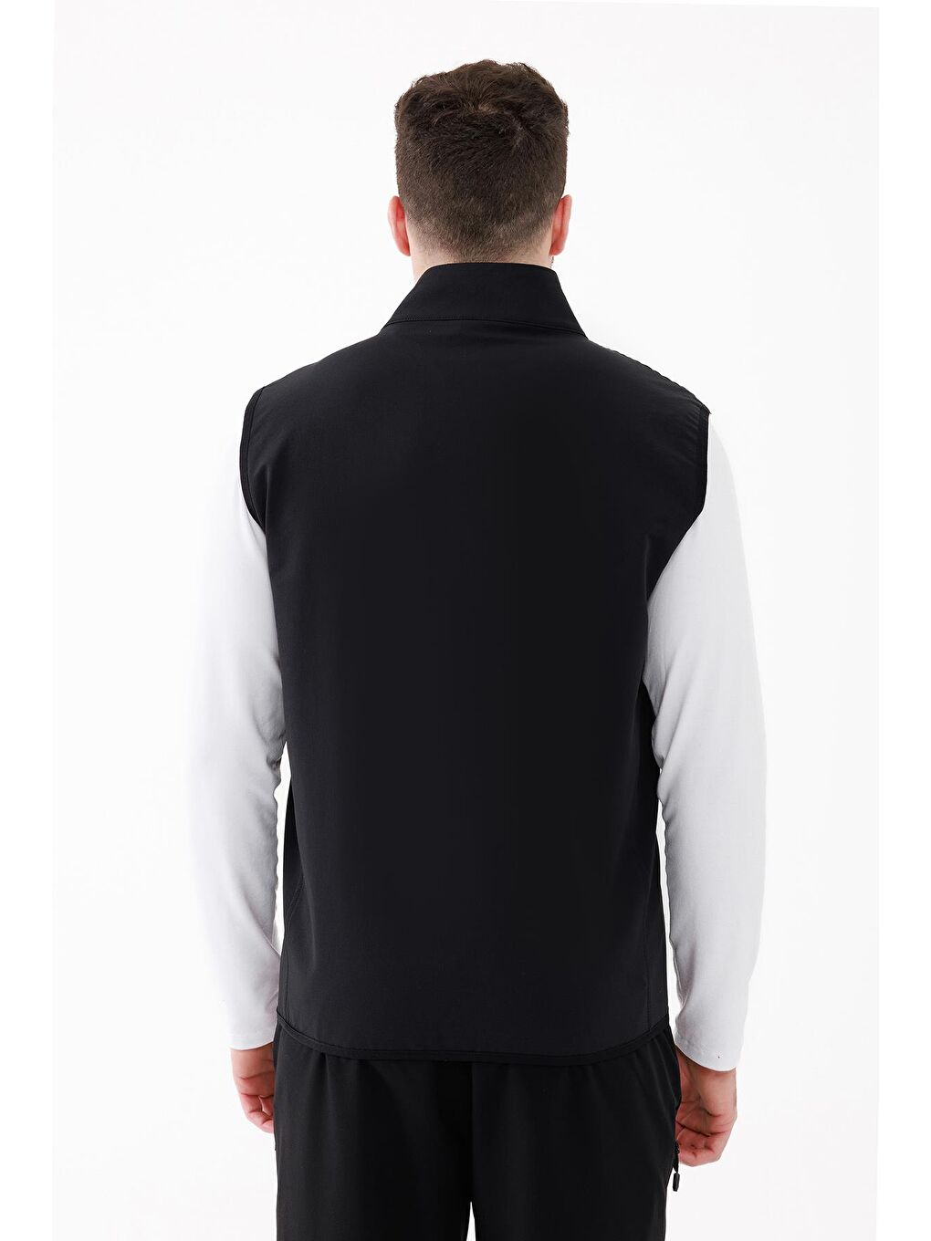 Bowen İnce Softshell Unısex Yelek Siyah-4