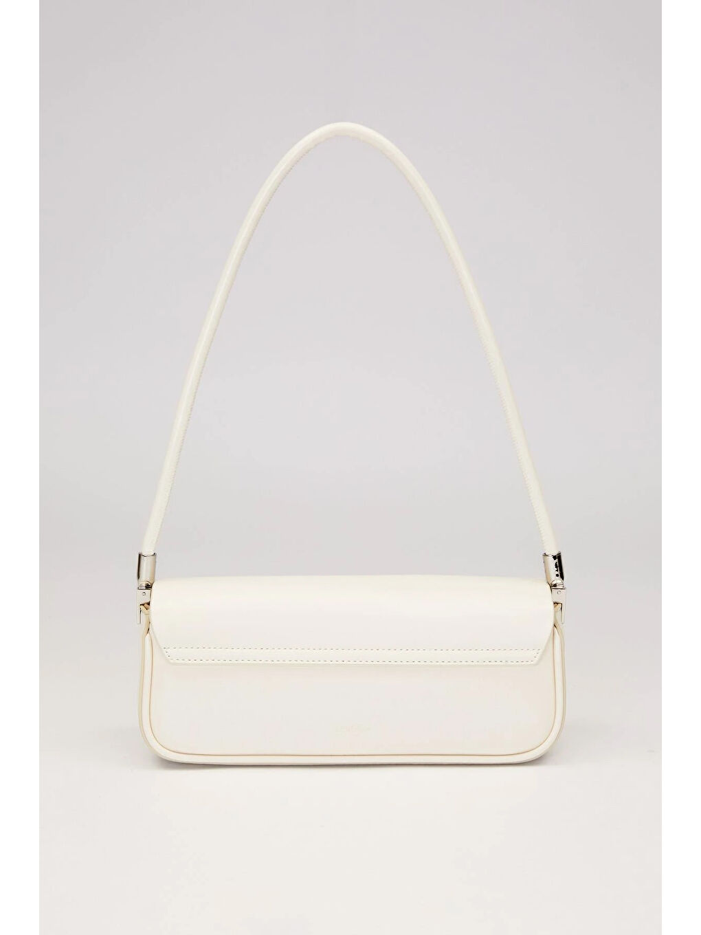 Ekru Premium İnce Askılı Baget Çanta 930414 Krem