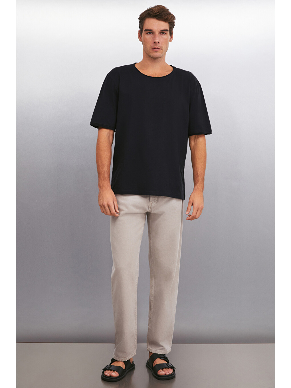 Davınsono Erkek Siyah T-shirt-2