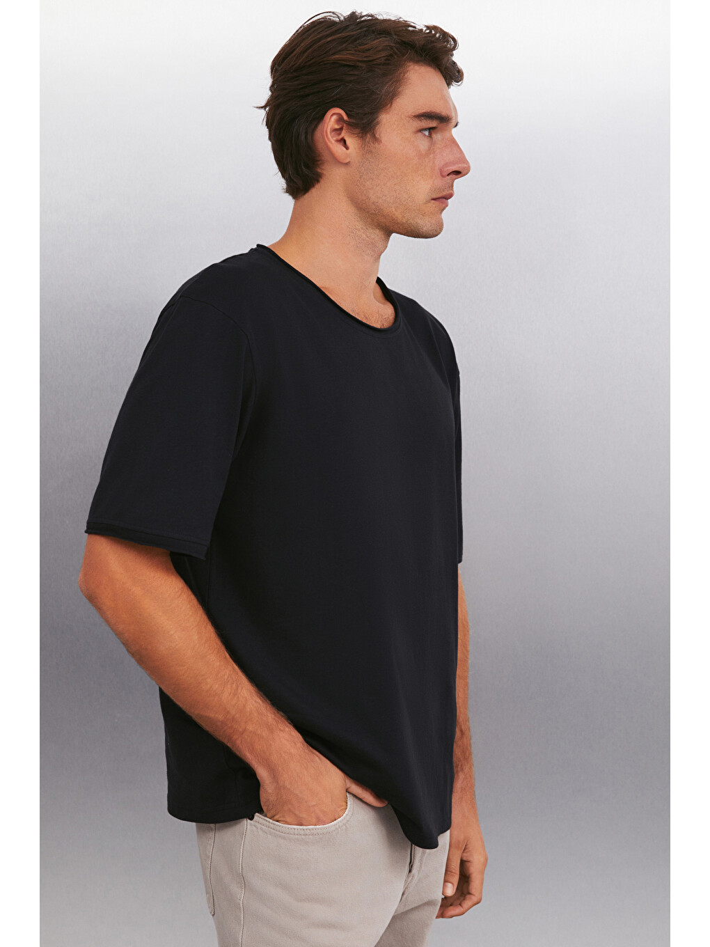 Davınsono Erkek Siyah T-shirt-3