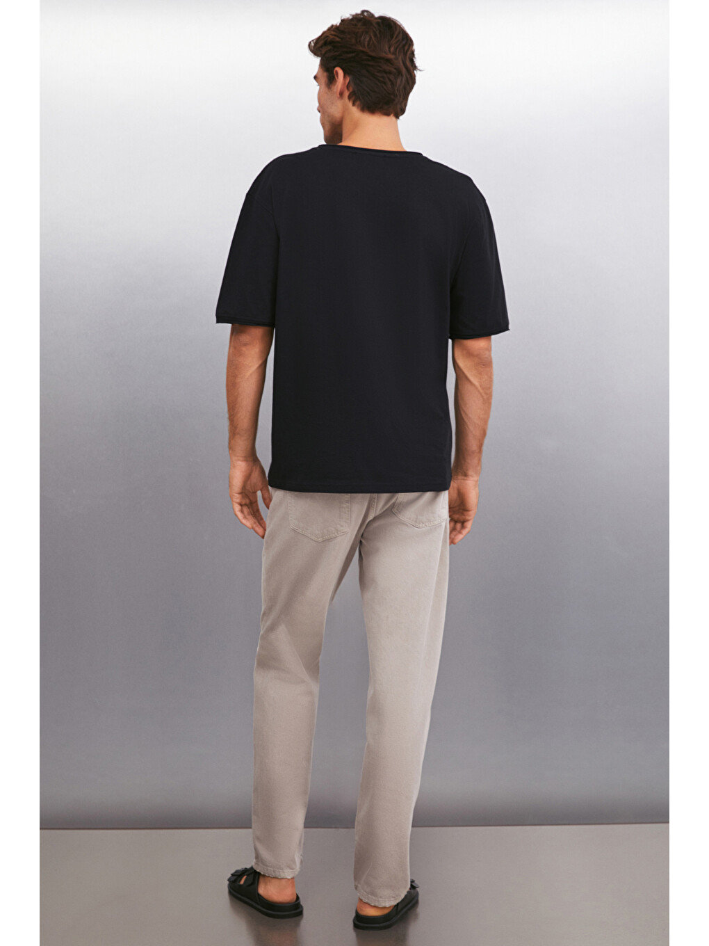 Davınsono Erkek Siyah T-shirt-4
