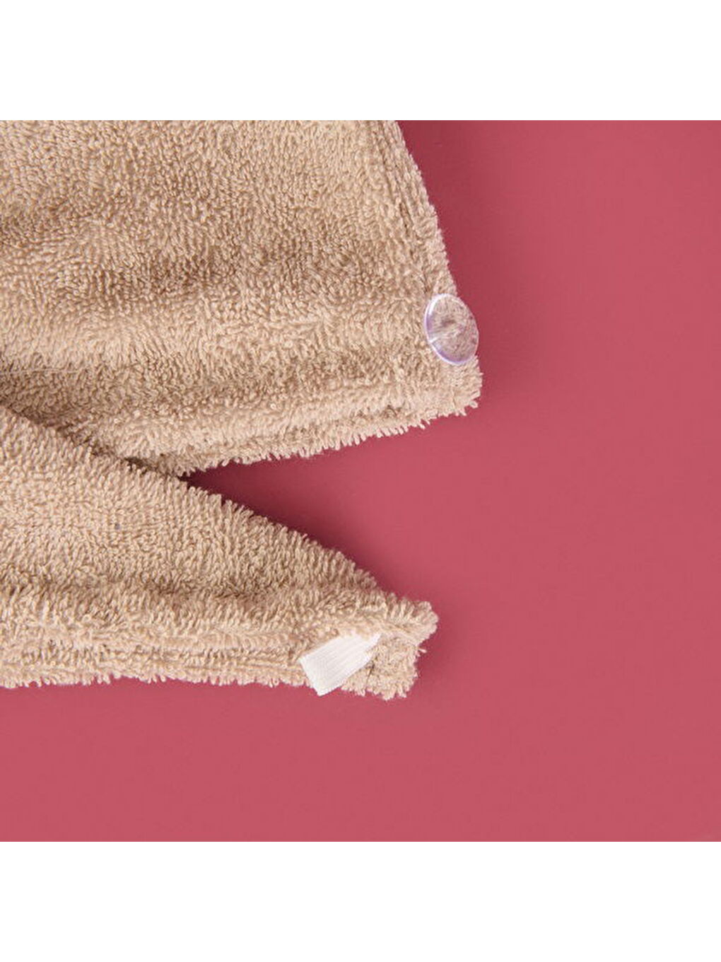 Soft Mikrofiber Saç Havlusu - Ekru - 57x27 cm-1