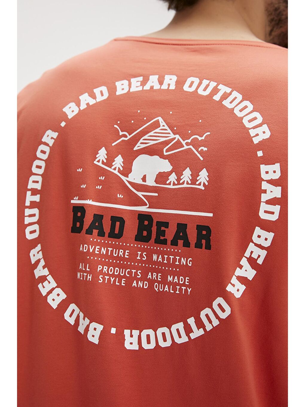 Bad Bear Tarçın Jasper Tarçın Baskılı Erkek Tişört - 4