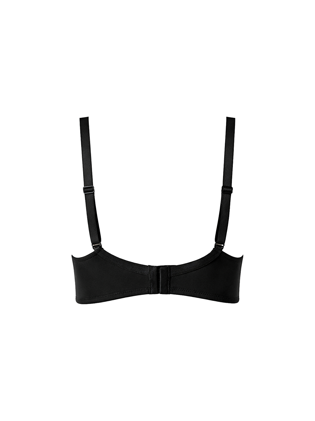 Kadın C Kap Balenli Toparlayıcı Dantelli Desteksiz Sütyen | Siyah 8112-1