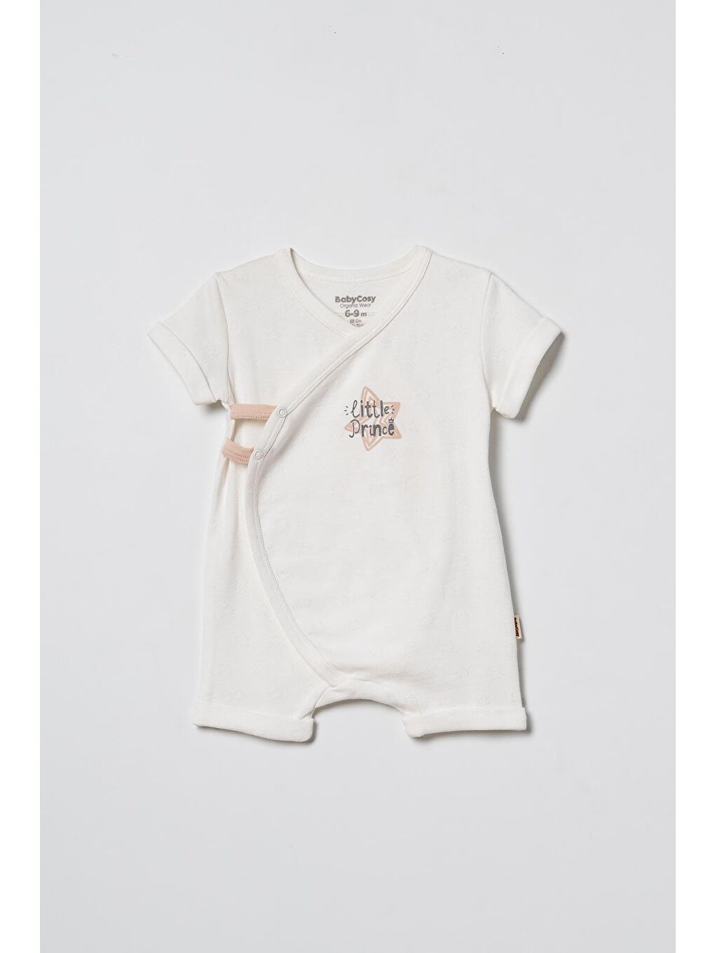 Ekru Bebek 2li Kısa Kollu Zıbın Body %100 Organik Pamuk, Bebek-Yenidoğan-CSYR4523-1