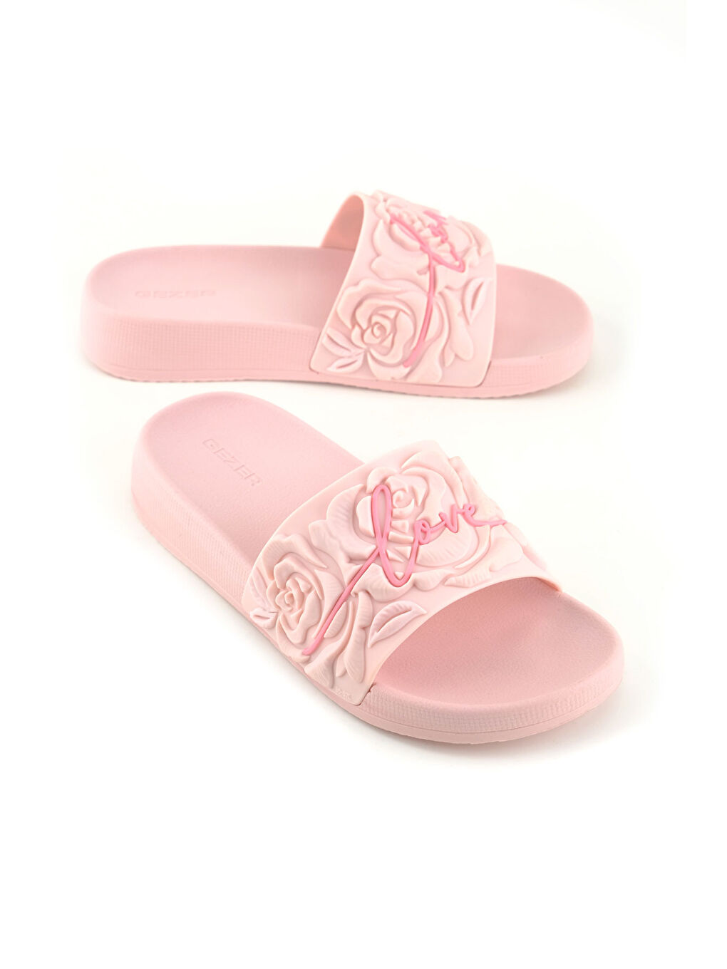 Pembe Kadın Yazlık Rahat Taban Ev Bahçe Günlük Terlik