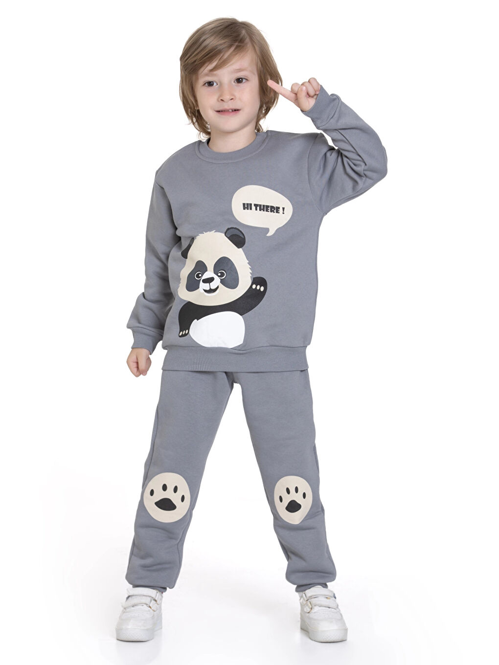 Antrasit Panda Baskılı Takım 74110-0