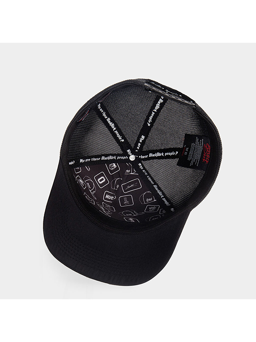 Antrasit V1 Trucker 7 Numara - 2 Kod Logolu Unisex Siyah Siperli - Gri - Siyah Şapka (Cap)-4
