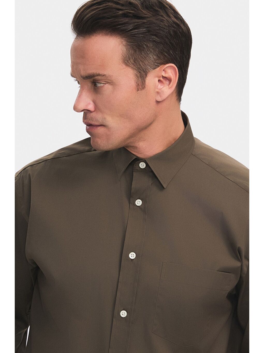 Haki Exclusive Erkek Oversize Gömlek-2