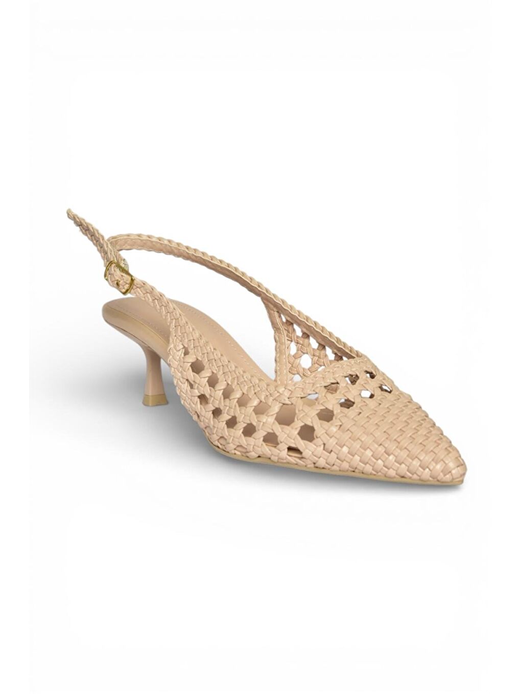 Bej Ten Kadın Topuklu Ayakkabı Y820026509-5