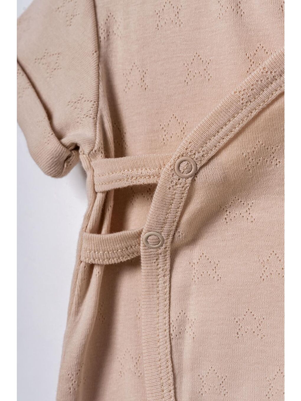 Ekru Bebek 2li Kısa Kollu Zıbın Body %100 Organik Pamuk, Bebek-Yenidoğan-CSYR4523-9