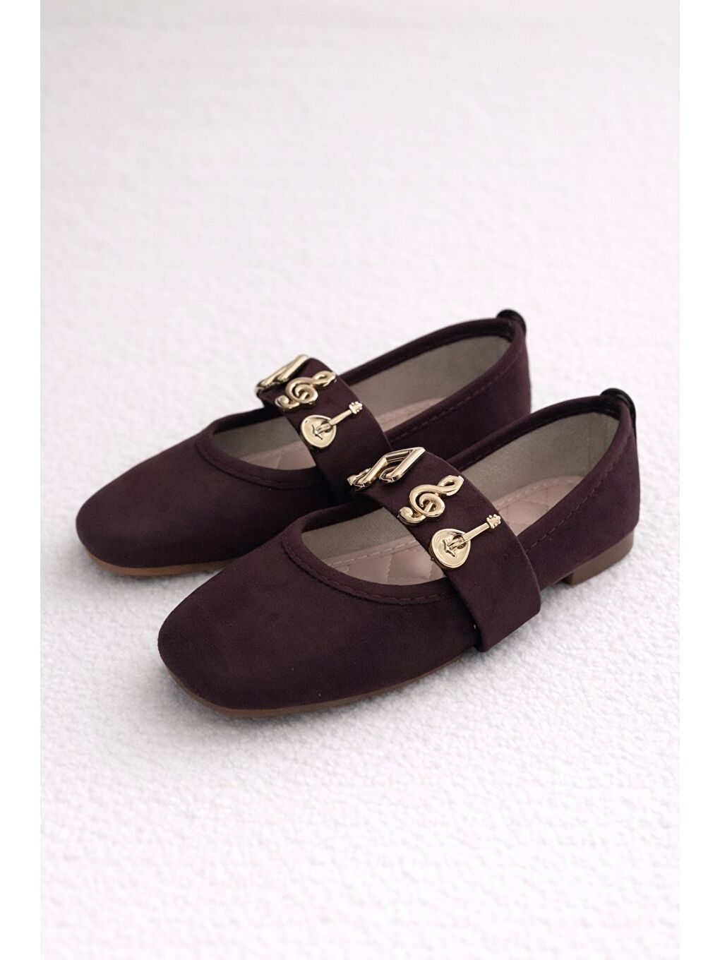 Kahverengi MELODY Kemerli Babet Günlük Kadın Ayakkabı Ev Babeti