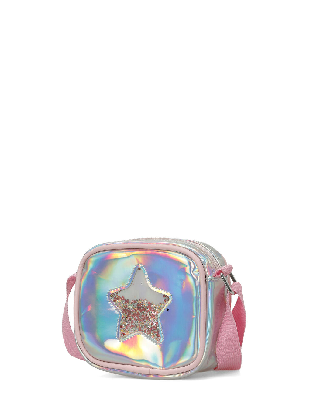 Gri HLG STAR CPRZ 4PR Gümüş Kız Çocuk Çapraz Çanta-1