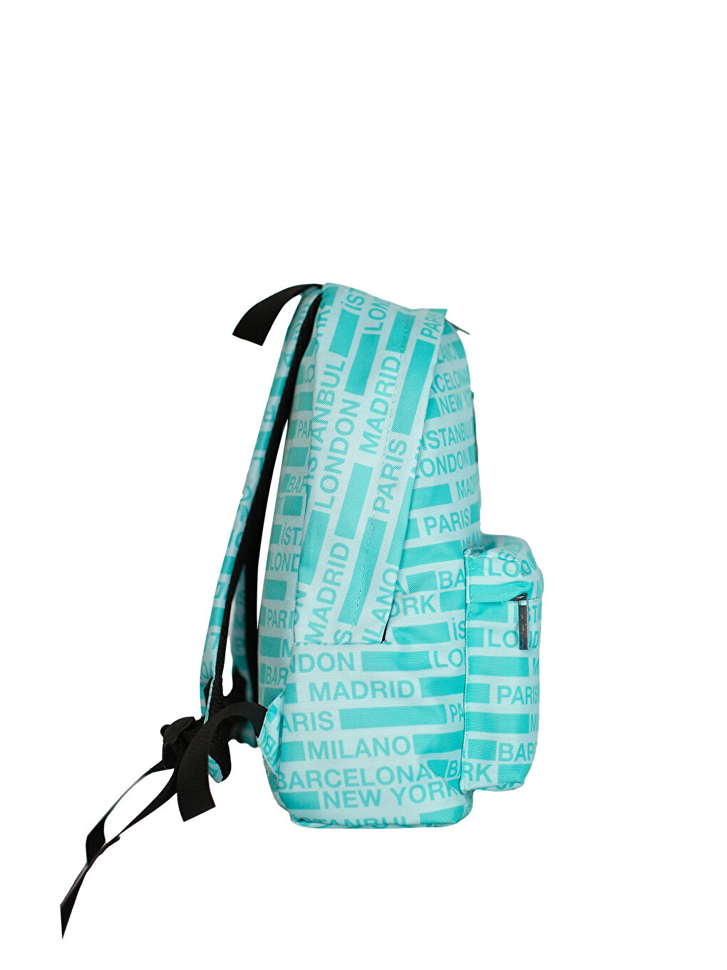 Turkuaz Cities II Ön Cepli Unisex Sırt Çantası-2
