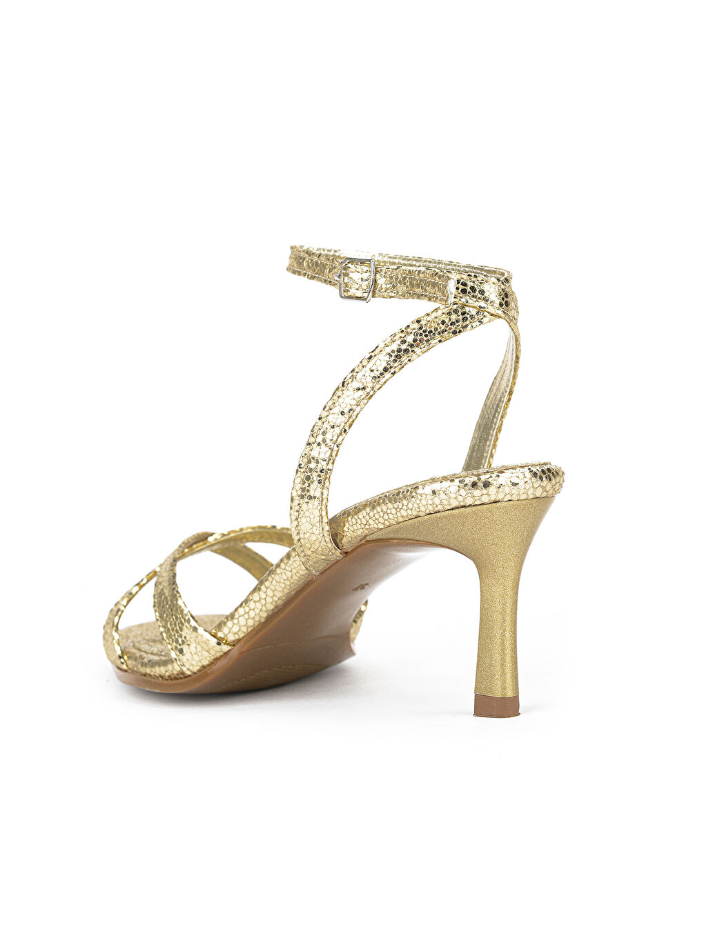 Sarı Kadın Topuklu Ayakkabı 161996Z616 Altın-2