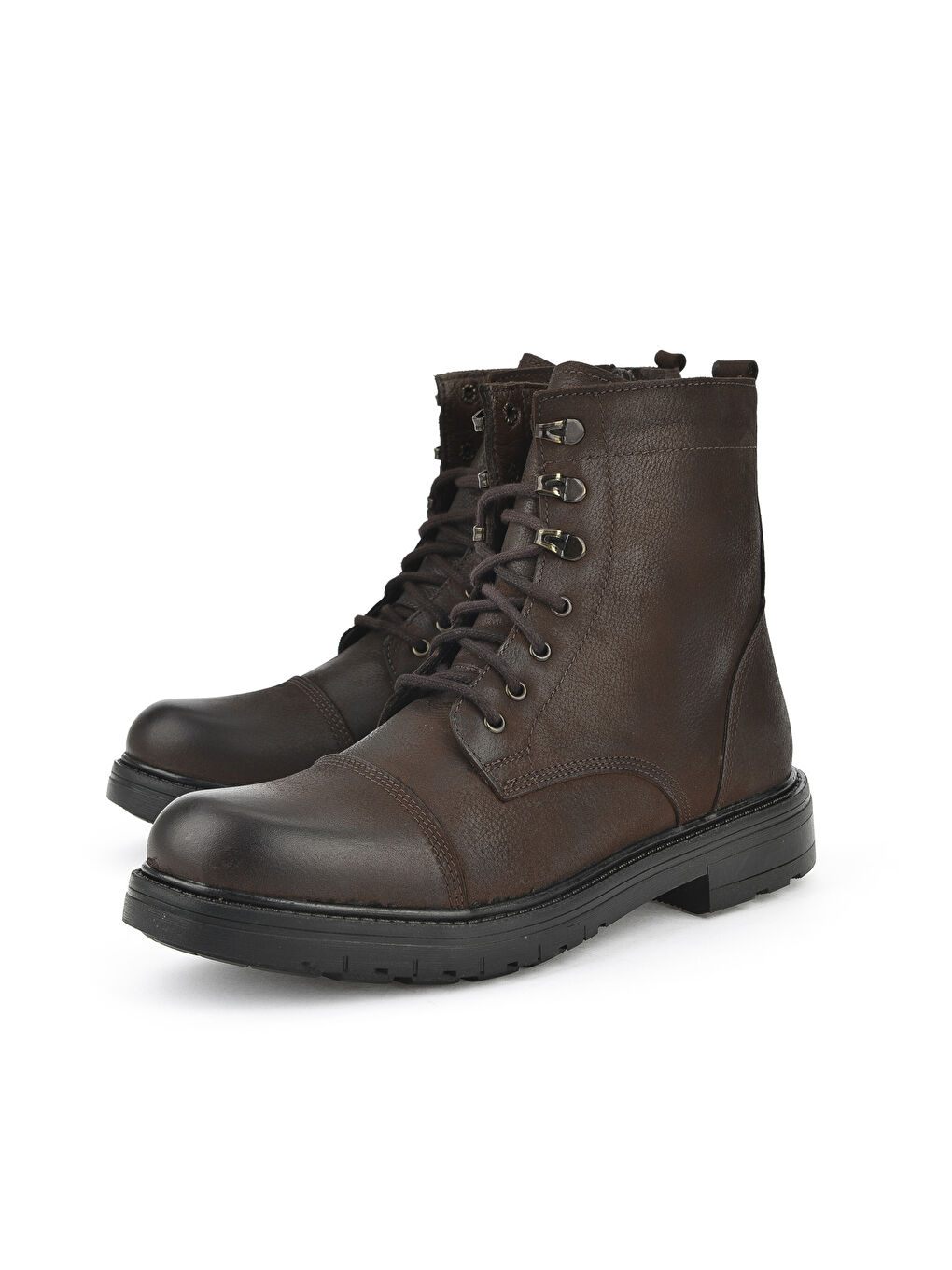 Kahverengi Erkek Hakiki Deri Bot 1431040ZK18002 Kahve