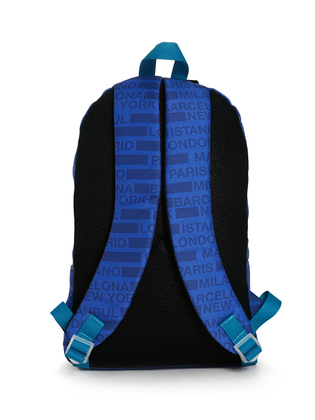 Lacivert Cities II Ön Cepli Unisex Sırt Çantası-4