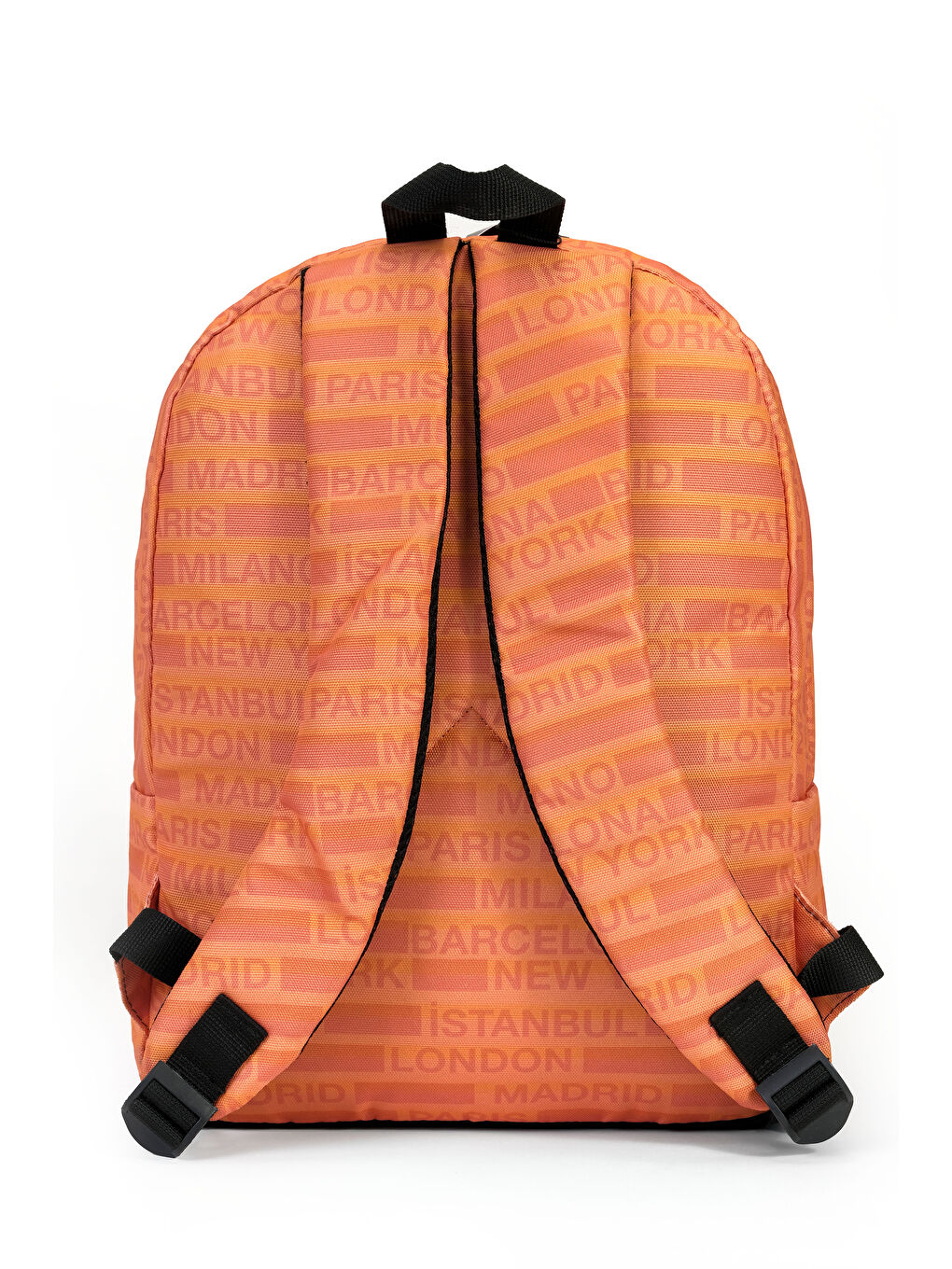 Turuncu Cities II Ön Cepli Unisex Sırt Çantası-4