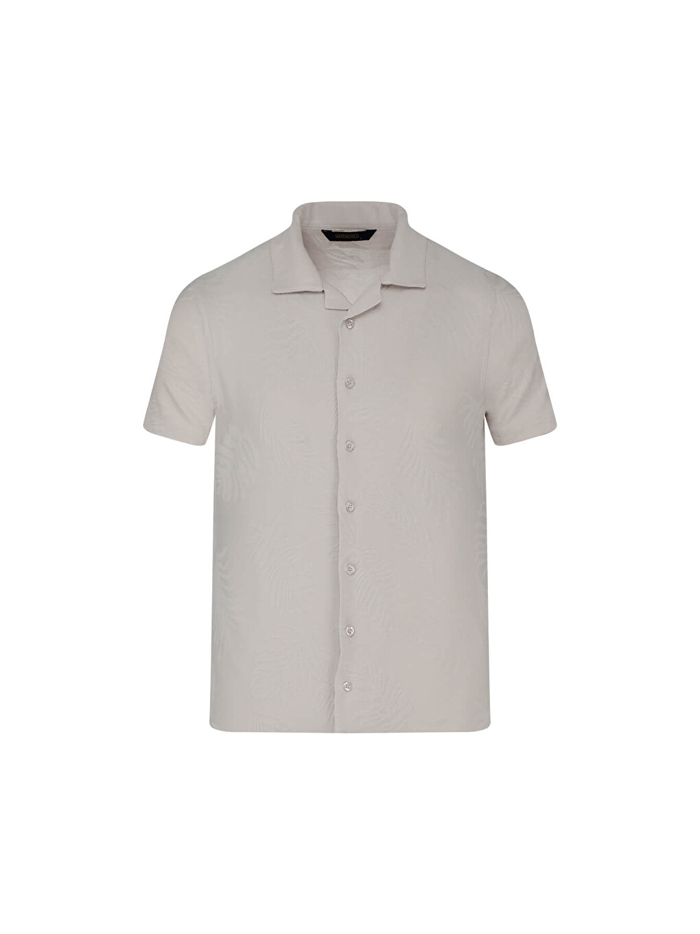 Ekru Regular Fit Apaş Yaka Gömlek