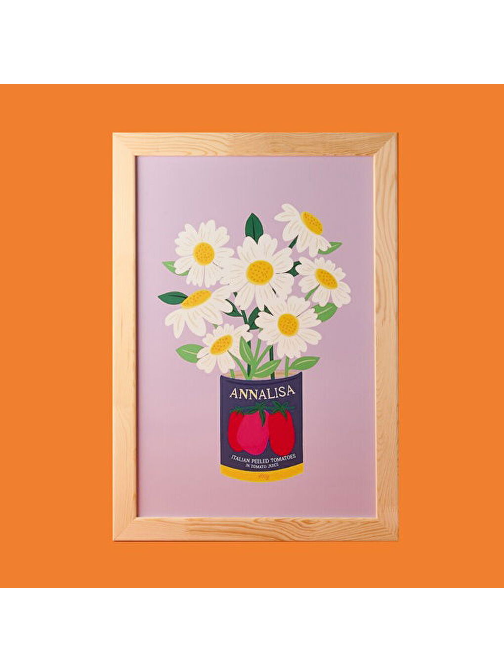 Mavi Deco Granny Summer Çerçeveli Tablo - Mor - 40x60 cm-1