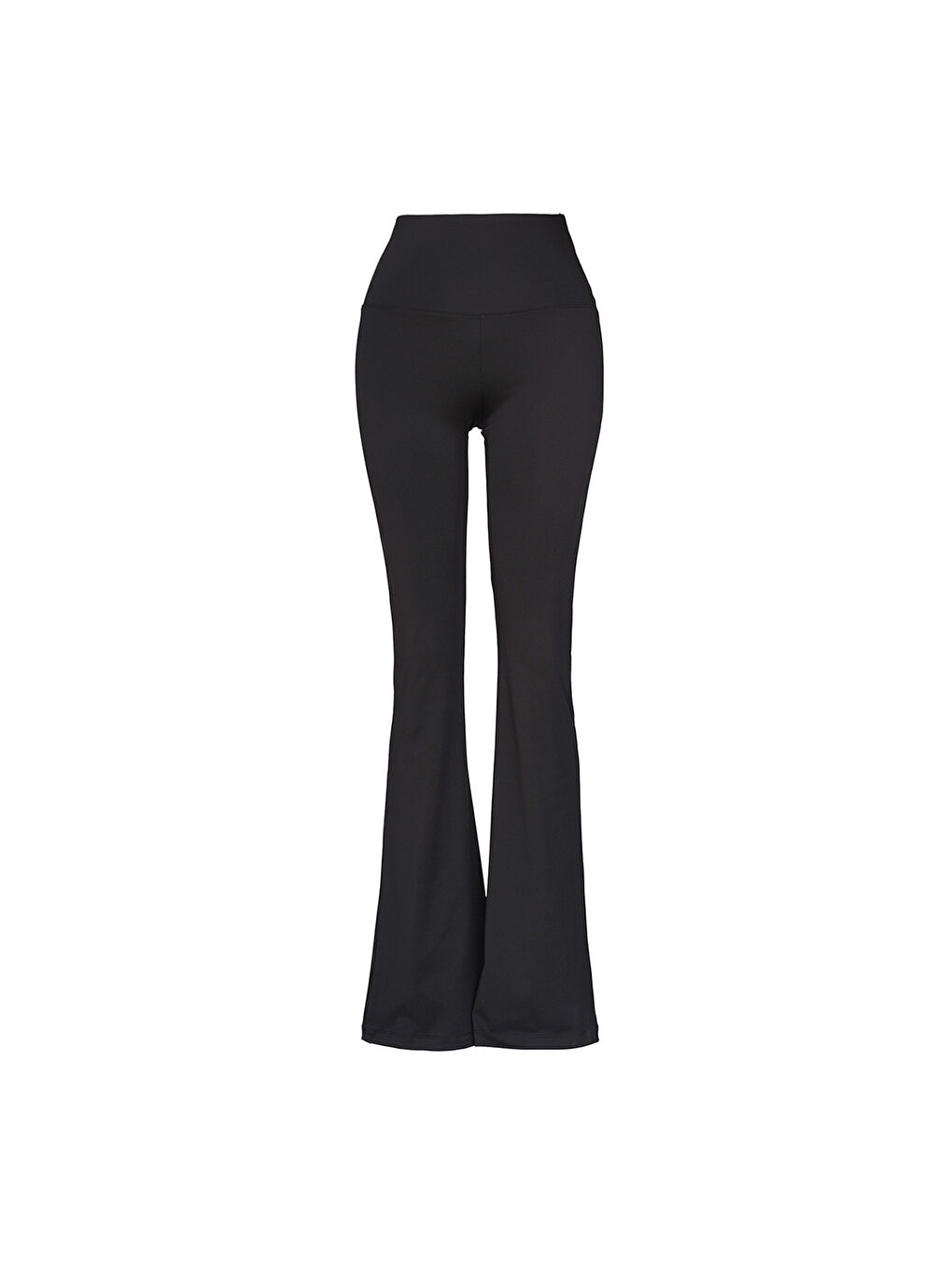 Sajar Flared Kadın Siyah Tayt-1