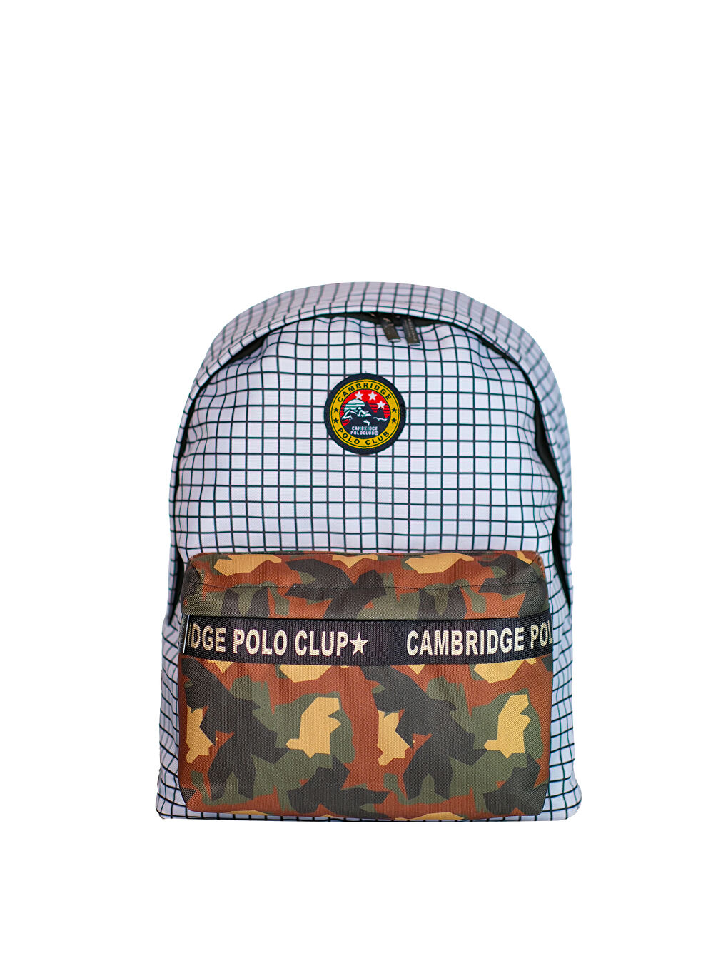 Yeşil Kamuflaj İki Bölmelli Unisex Sırt Çantası-5