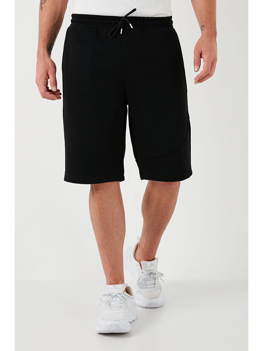 Gri Pamuklu Regular Fit Normal Bel Cepli 2'li Paket Şort 590804142S2-1