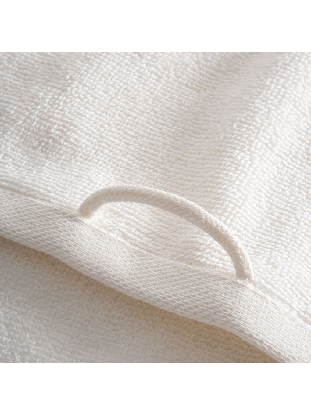 Ekru Lara Yüz Havlusu %100 Pamuk Bordürlü Krem 50x90 Cm-2