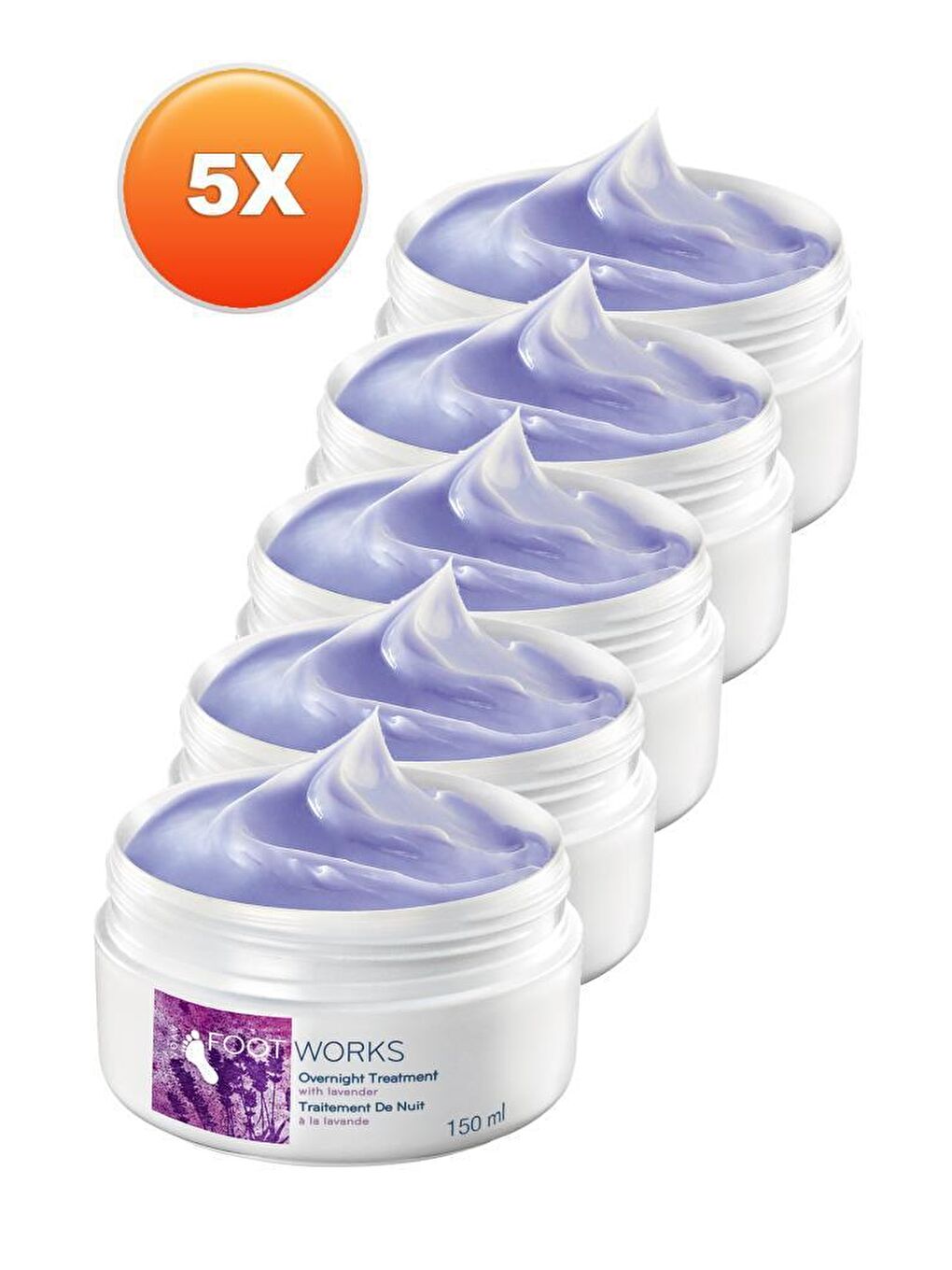 AVON Renksiz Lavanta Özlü Gece Ayak Kremi 150 Ml. Beşli Set - 1