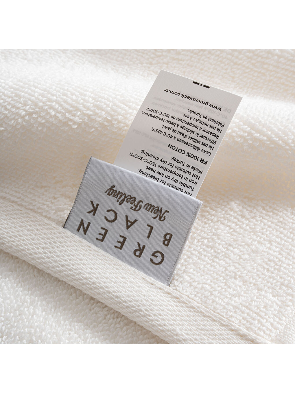 Ekru Lara Yüz Havlusu %100 Pamuk Bordürlü Krem 50x90 Cm-3