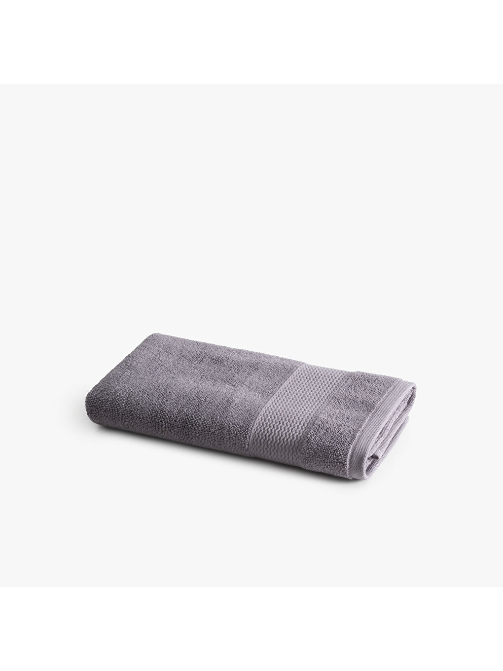 Lara Yüz Havlusu %100 Pamuk Bordürlü Koyu Gri 50x90 Cm